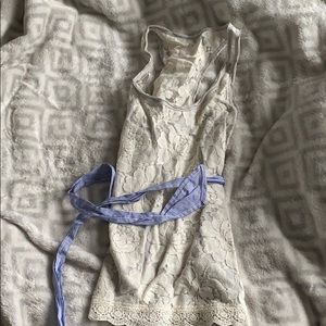 Abercrombie Lace Tank with Bow